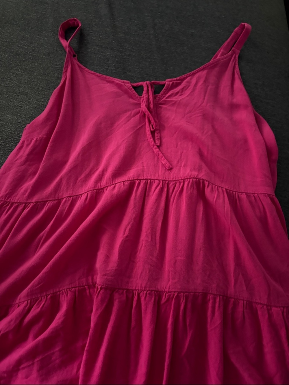 torrid Hot Pink Tiered Spaghetti Strap Tank
